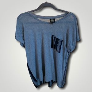 Grey & Black Bobeau Loose Fitting T-shirt